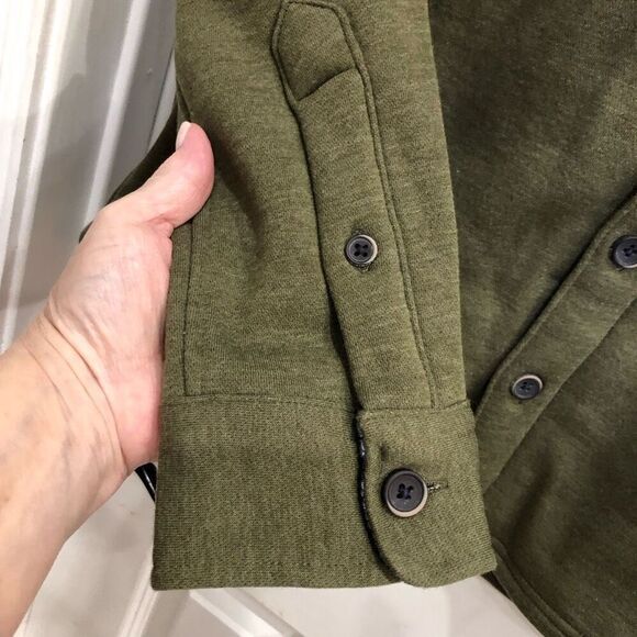 TAILOR VINTAGE 🎉HP🎉 NWT - M Sz S/Sherpa Fleece Shirt Jacket/Forest Night Heather - Picture 8 of 16